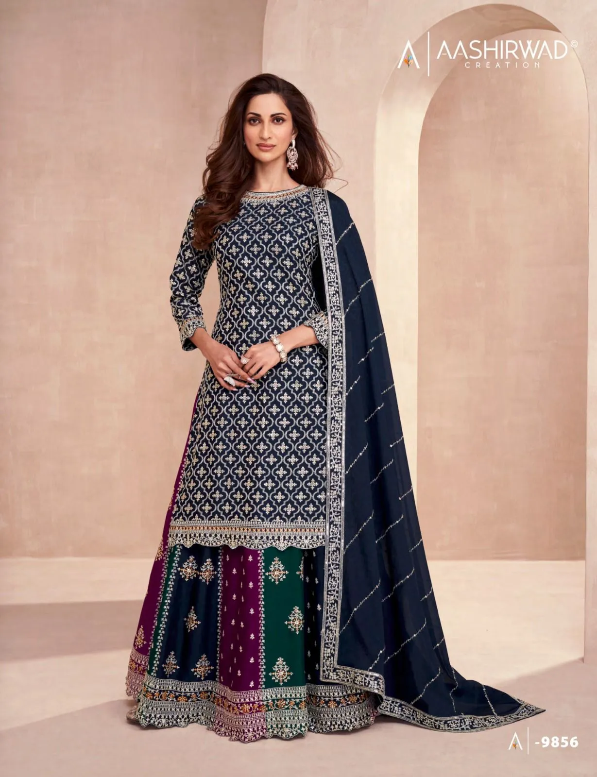 Aashirwad Gulkand Colors Premium silk Salwar Kameez Collection (2400x03)