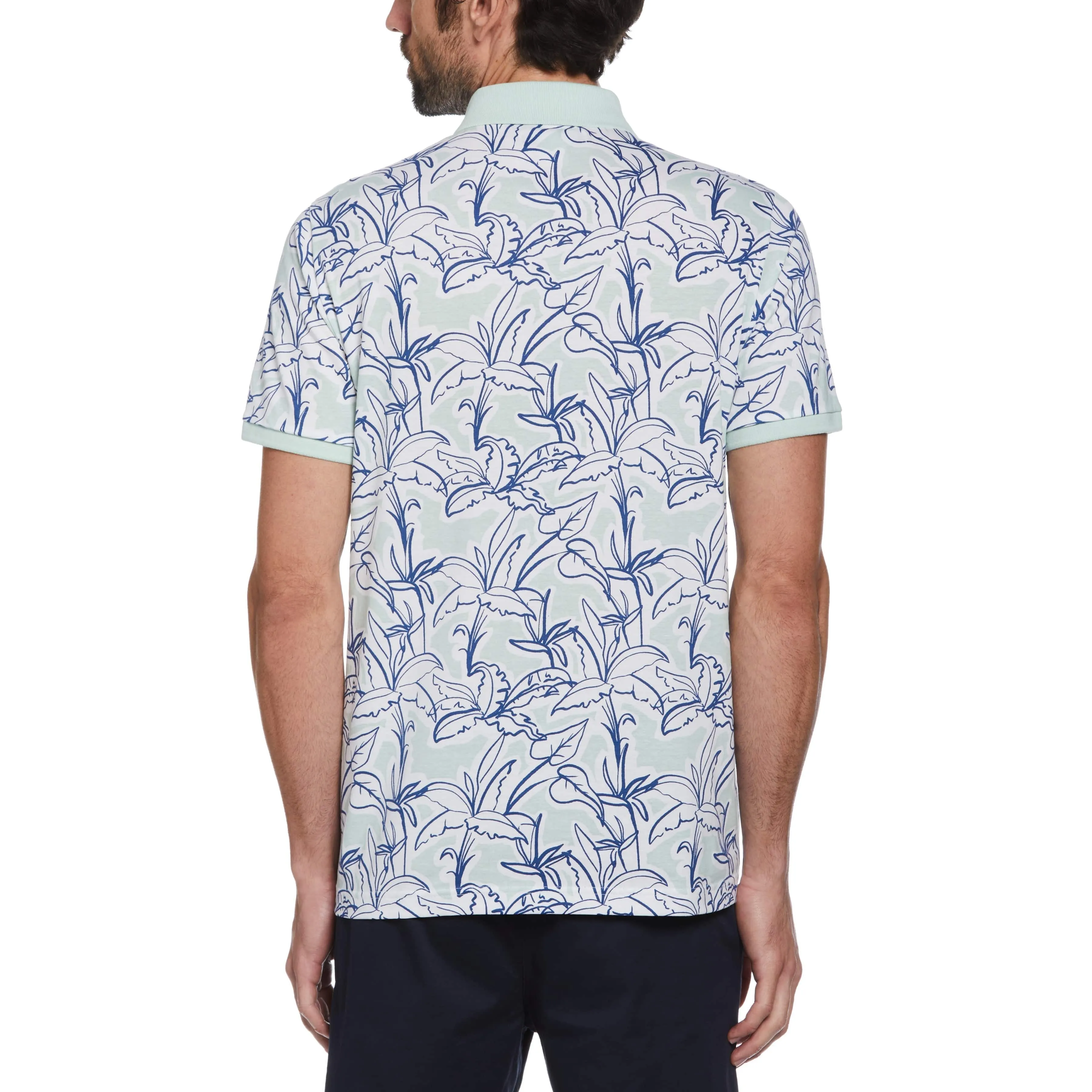 All Over Print Floral Polo