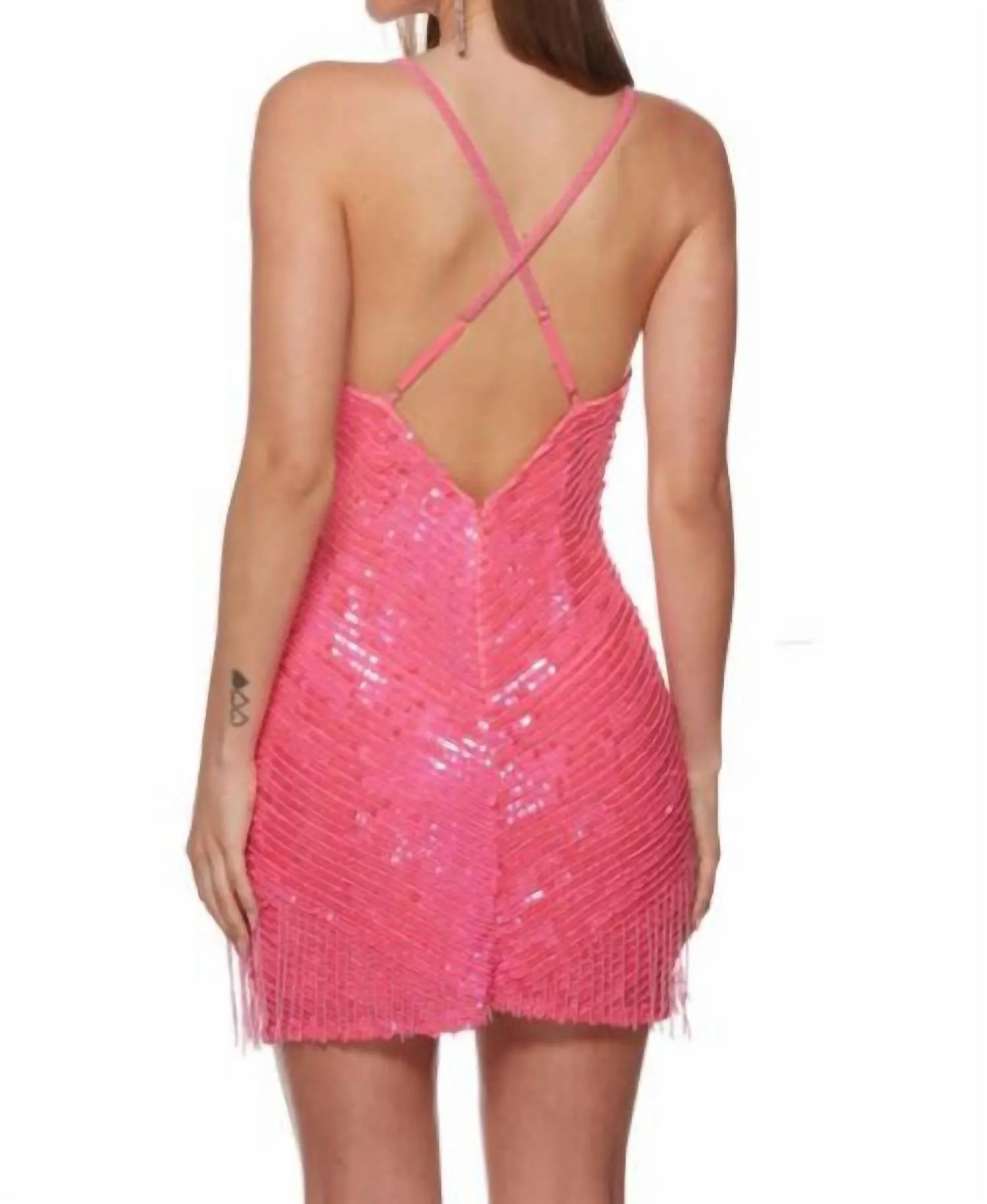 Alyce Paris - Beaded Mesh Prom Dress
