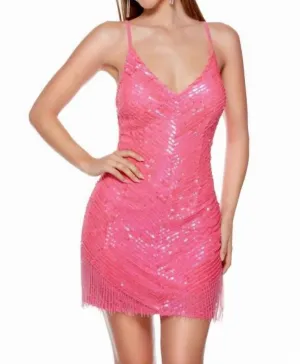 Alyce Paris - Beaded Mesh Prom Dress