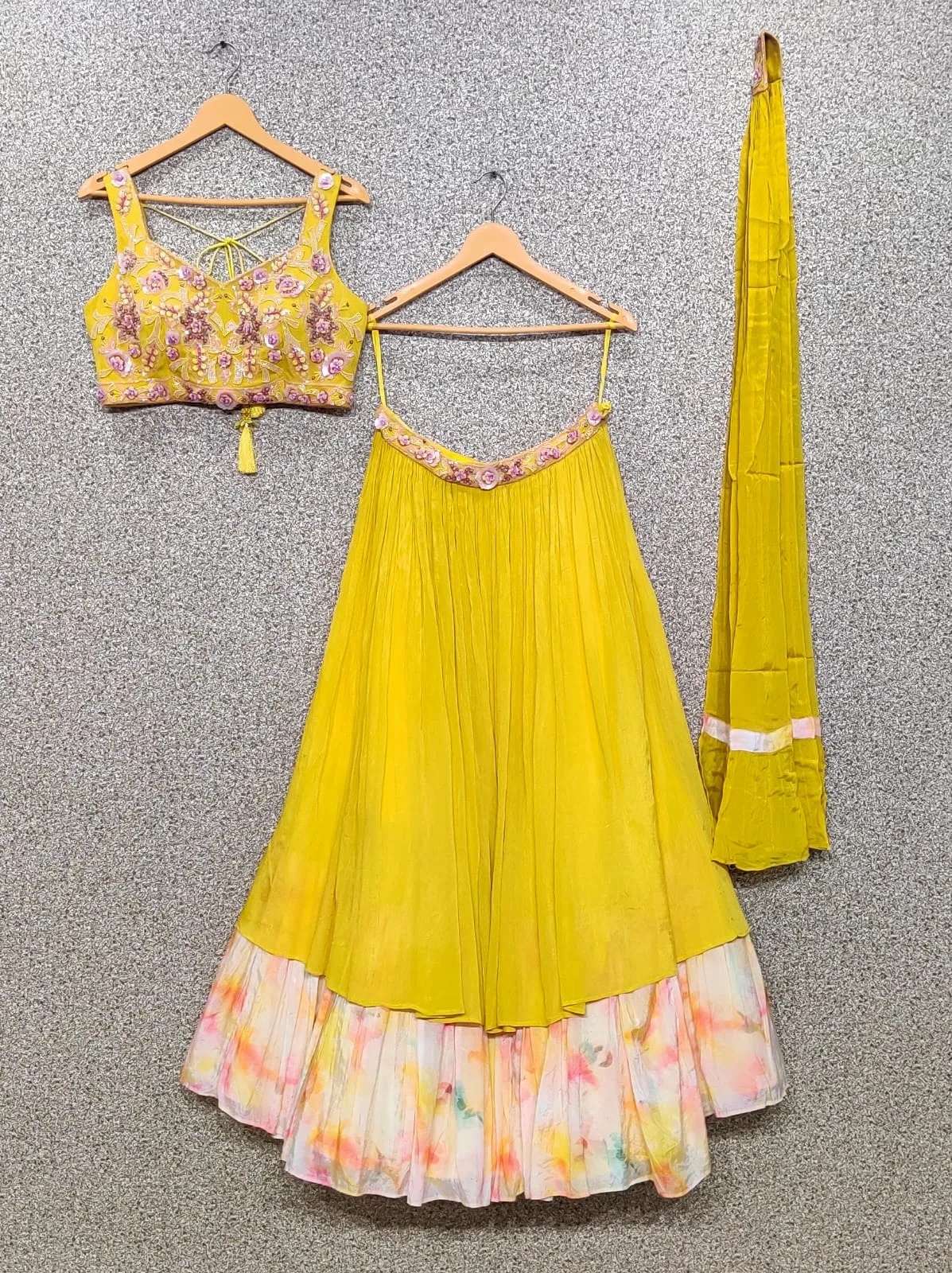 Beautiful Bridal Wedding Special for Haldi Lehenga Choli