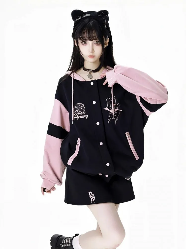 Black Embroidered Skirt