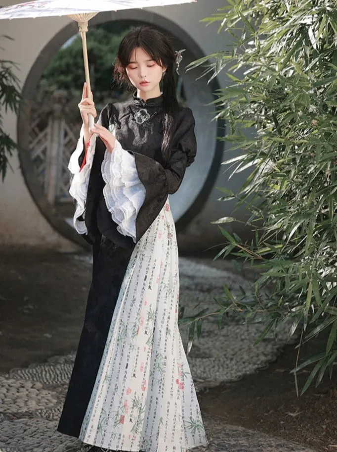 Bow   Necklace Dress China Asymmetrical Long   Beaded Big