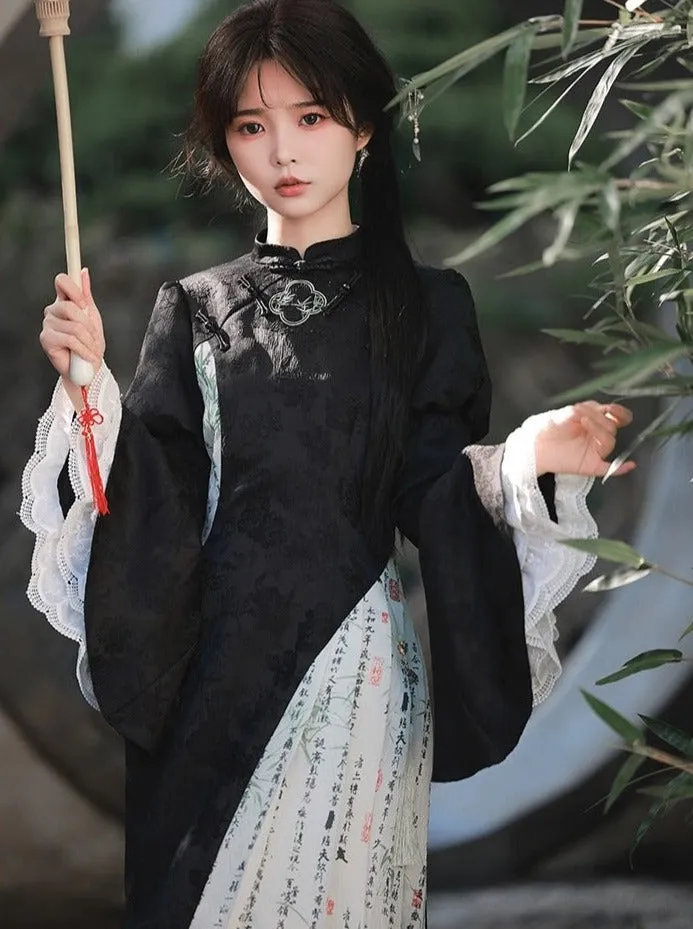 Bow   Necklace Dress China Asymmetrical Long   Beaded Big