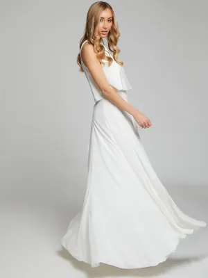 Clementine white skirt & top set