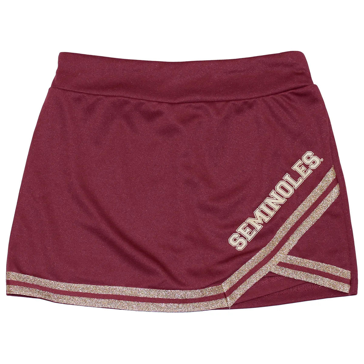 Colosseum Girl's Stacked FSU/Seminoles 2pc Cheer Set - Garnet/Gold