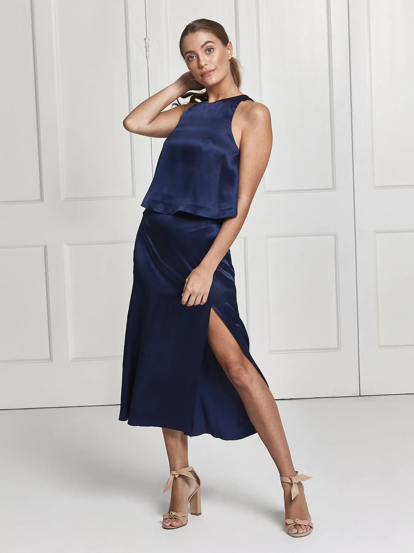 Eve skirt & top set - Navy