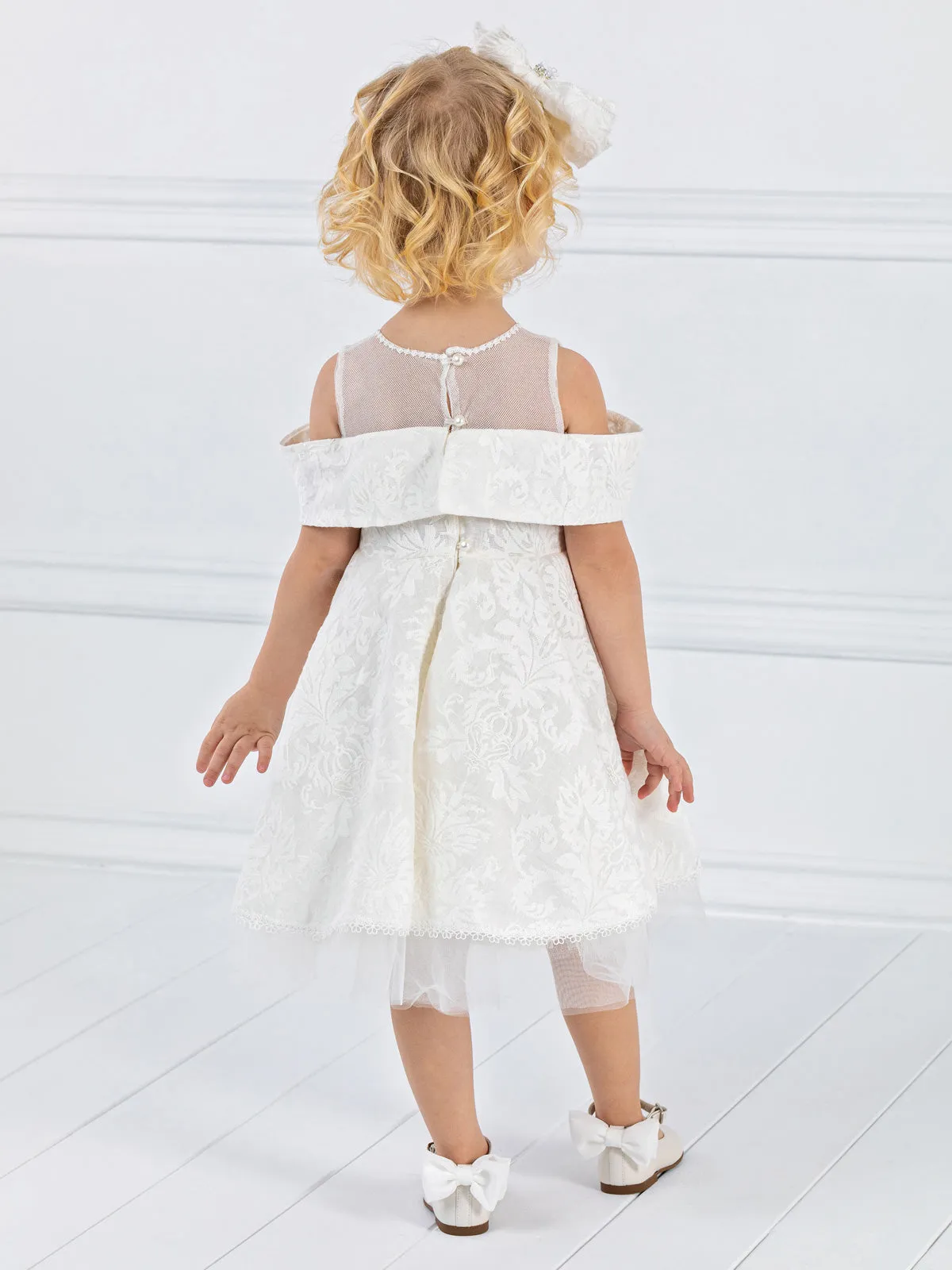 Girl's off shoulder dress - LOVABLE