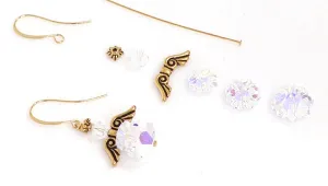 How to Make a Ruffled Skirt Holiday Angel Earring