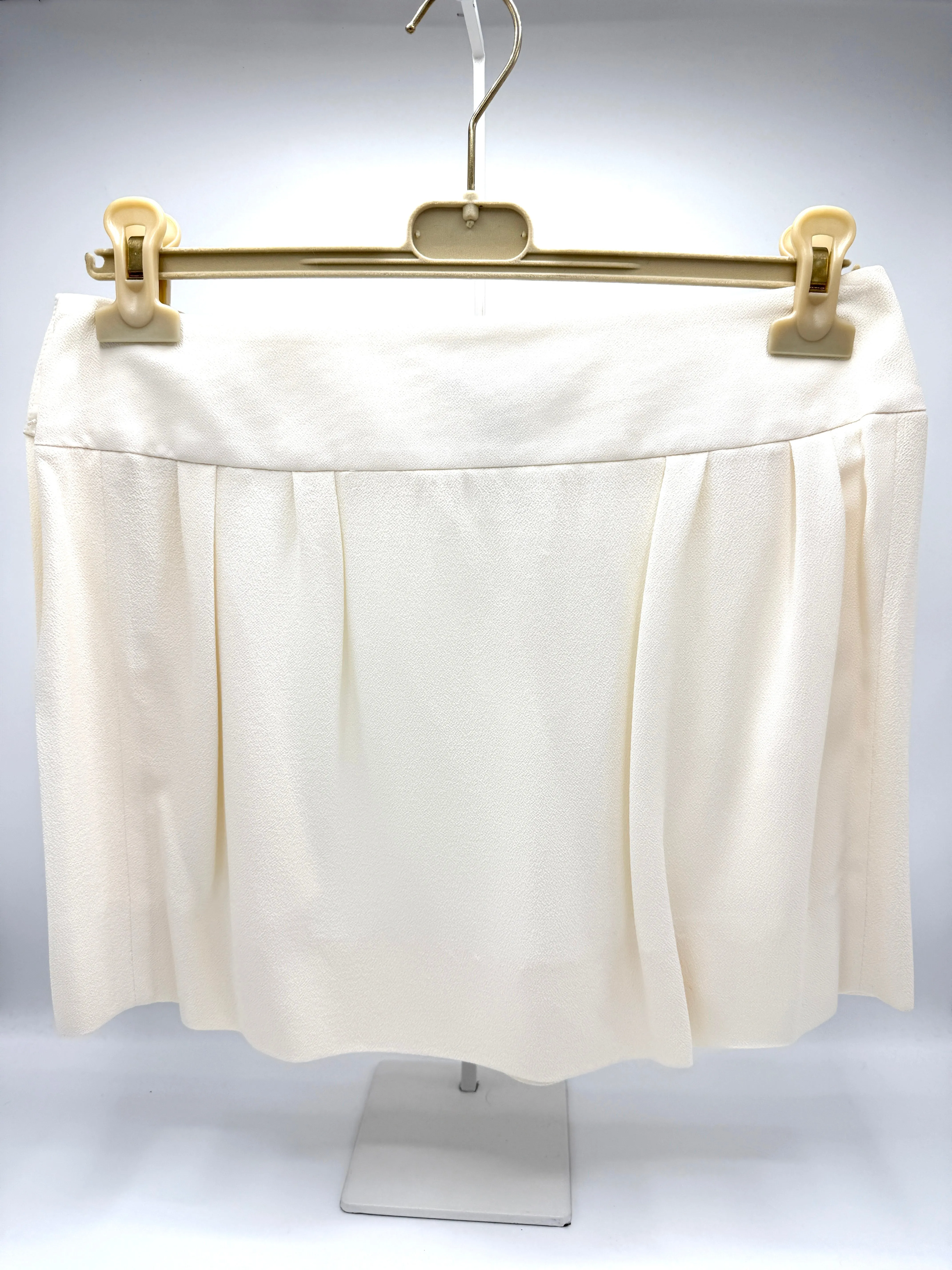 Ivory Silk Skirt Sz38