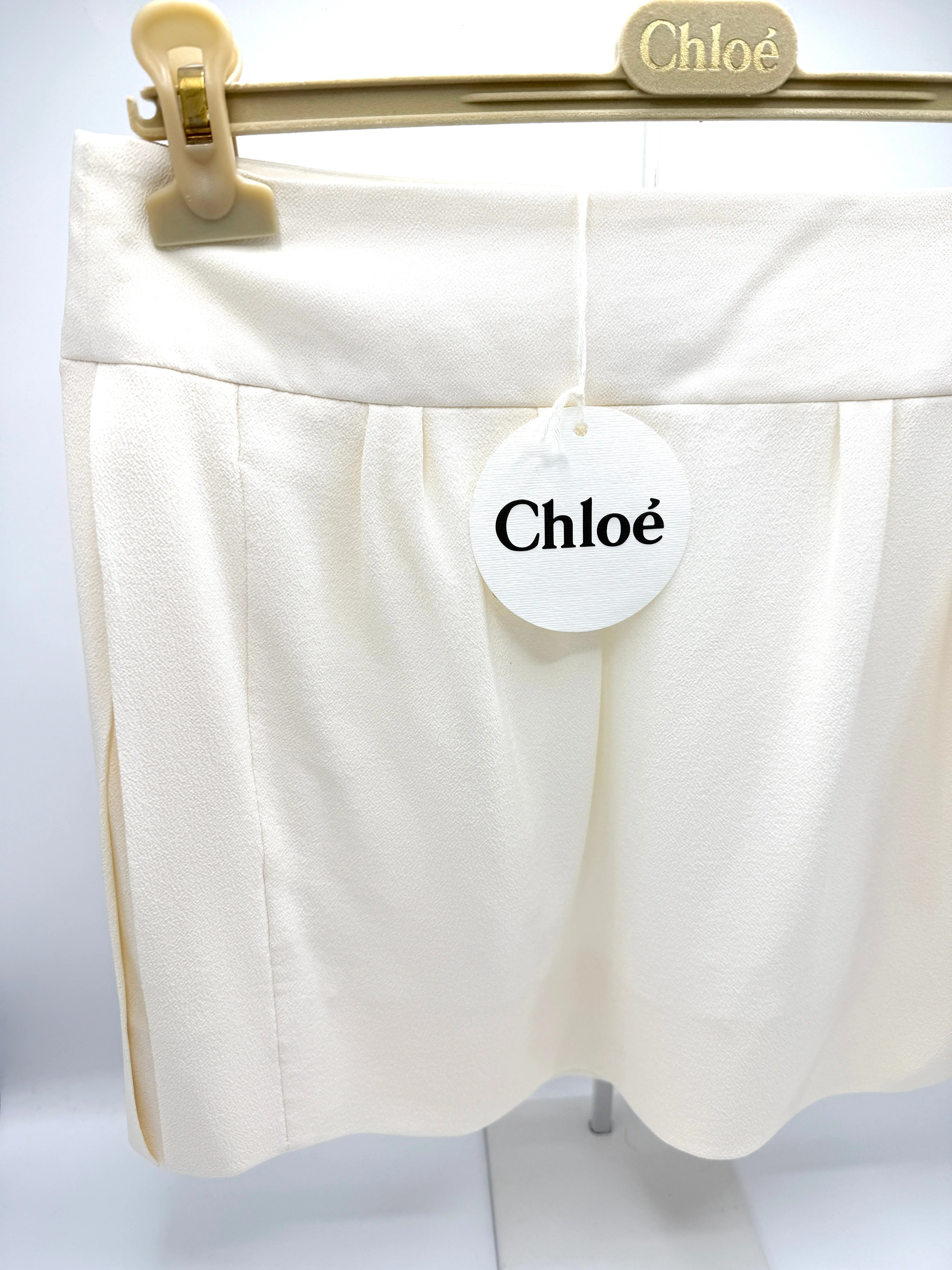 Ivory Silk Skirt Sz38
