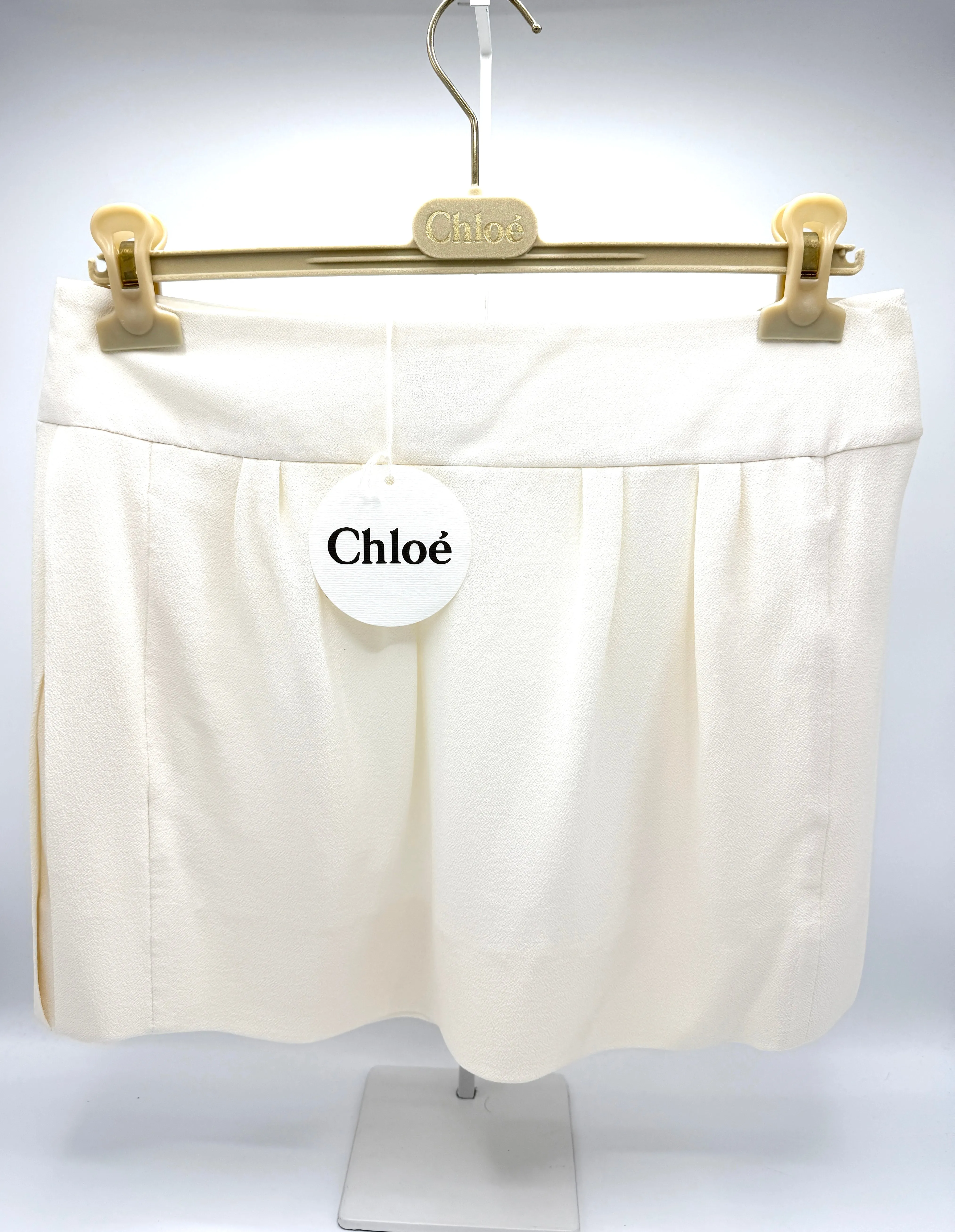 Ivory Silk Skirt Sz38