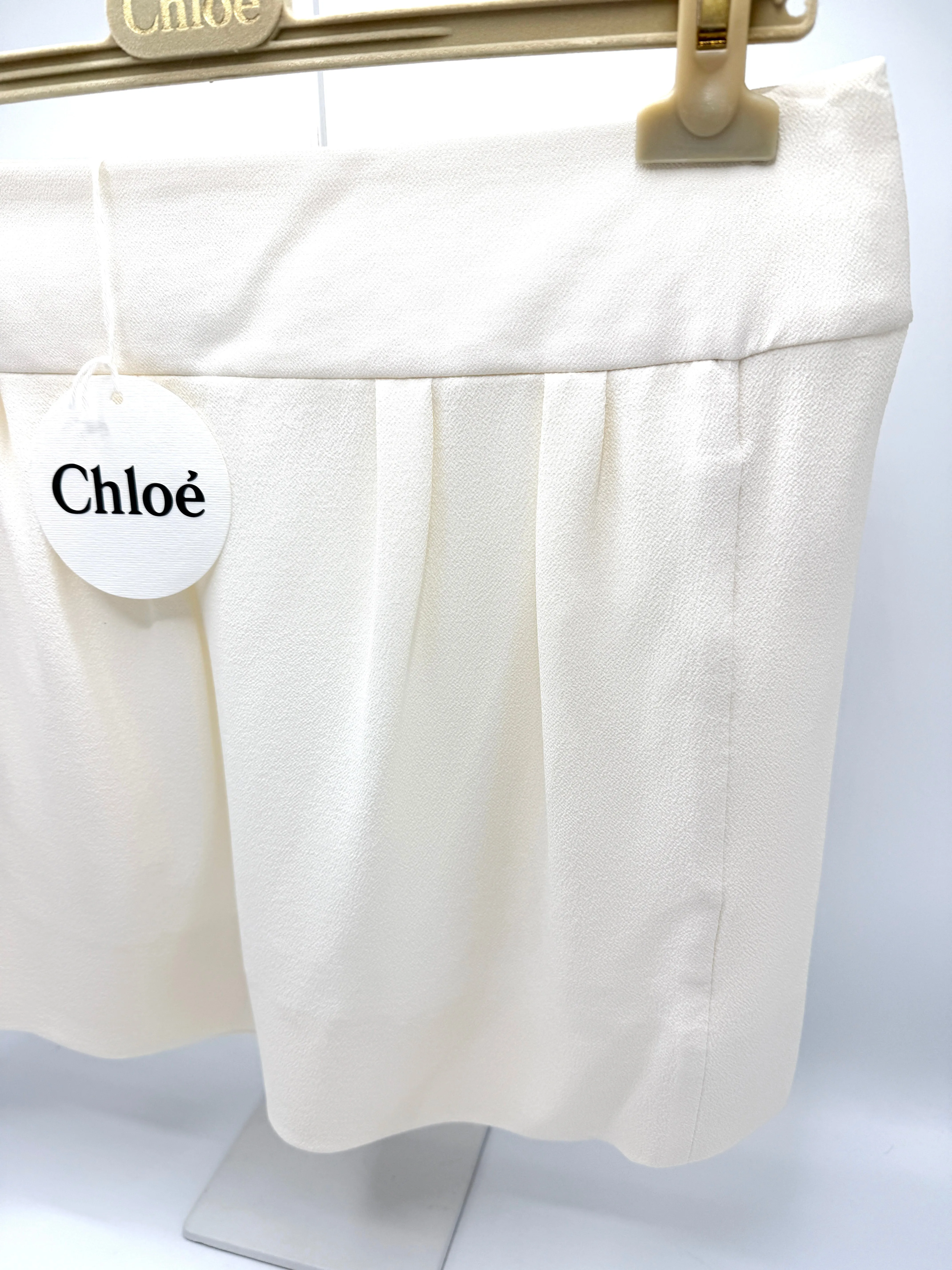 Ivory Silk Skirt Sz38