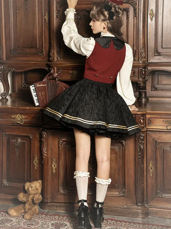 Jacquard Embroidered Classic Conductor Shirt Skirt Setup