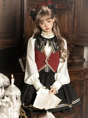 Jacquard Embroidered Classic Conductor Shirt Skirt Setup