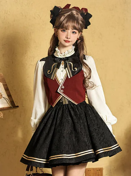 Jacquard Embroidered Classic Conductor Shirt Skirt Setup