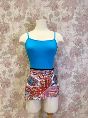 Ladies Red Pasely Print Skirt