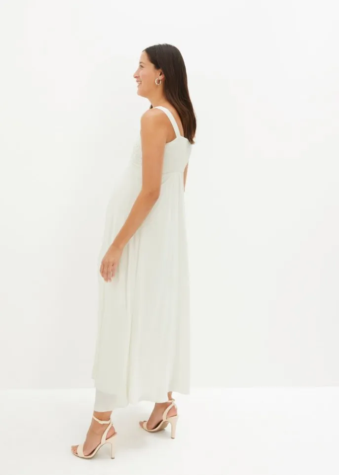 Maternity wedding dress with lace Bpc Bonprix Collection, white