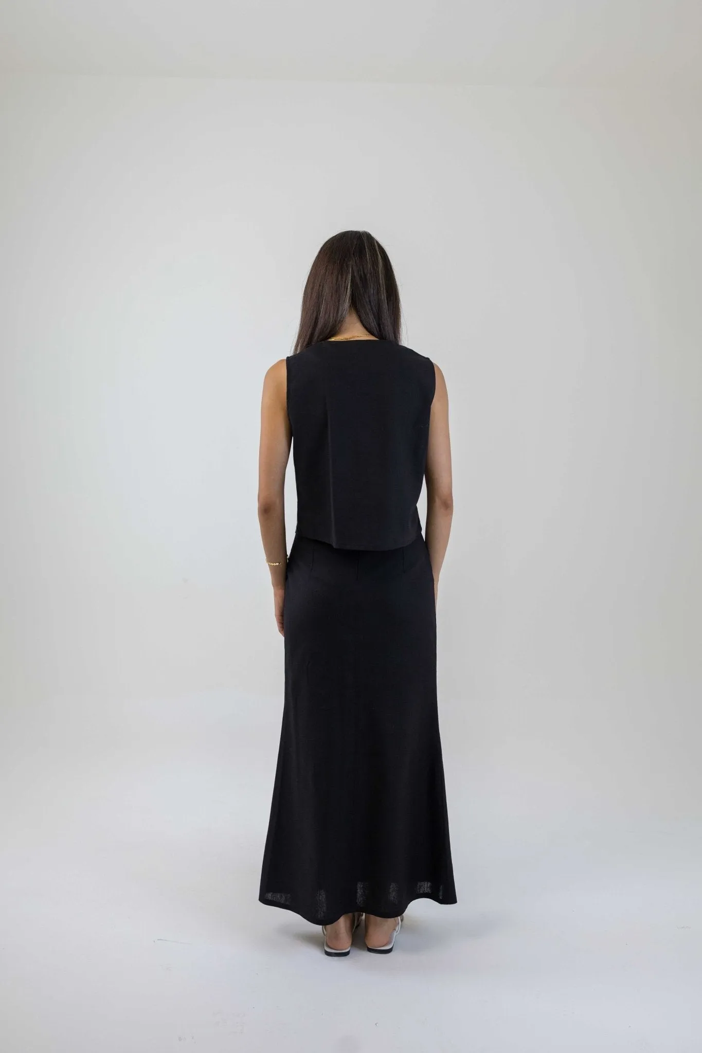 The Layal Hand Embroidered Maxi Skirt