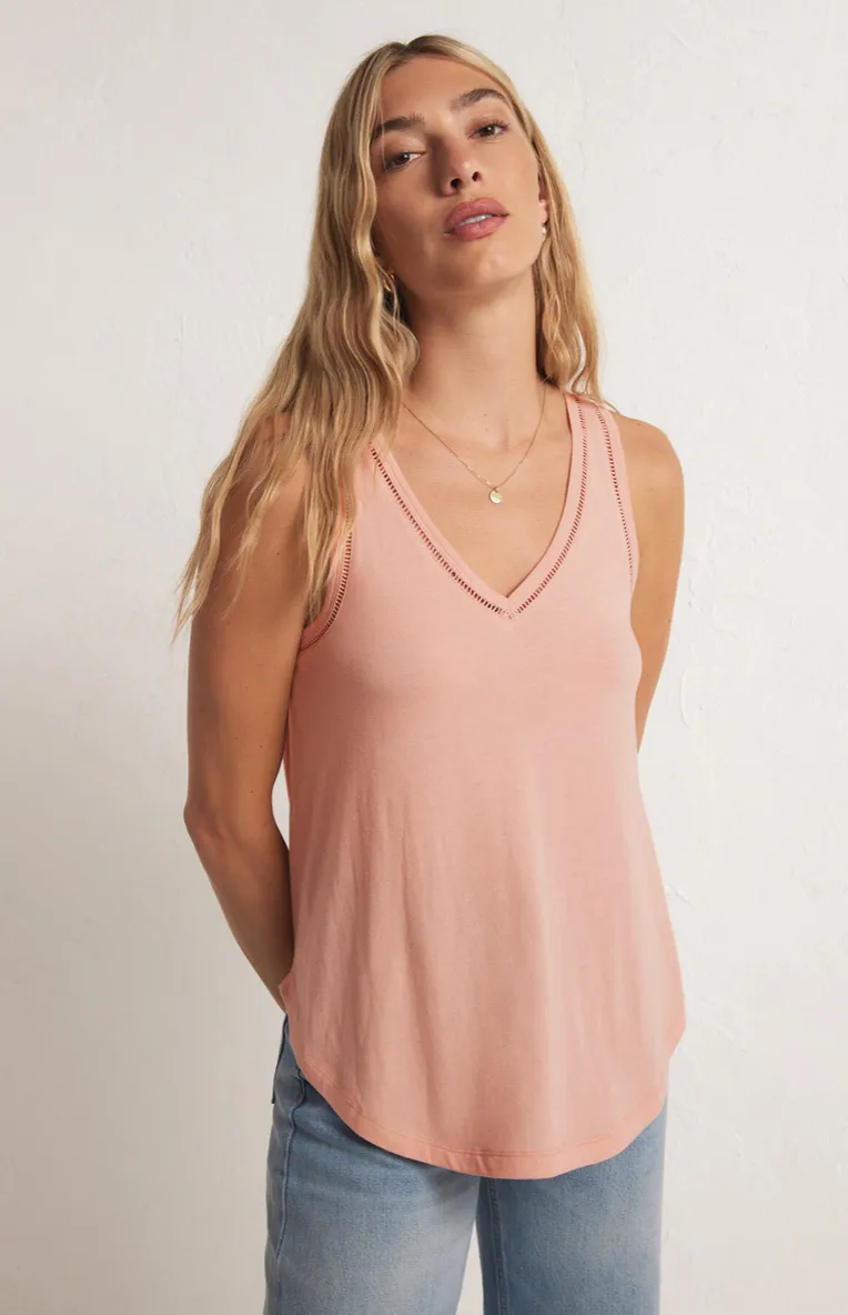 Vagabond Lace Trim Tank