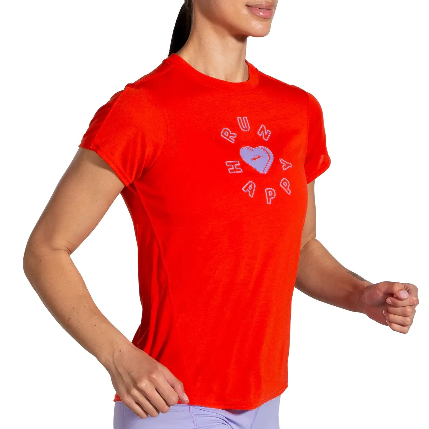 W Brooks Distance Graphic Short Sleeve