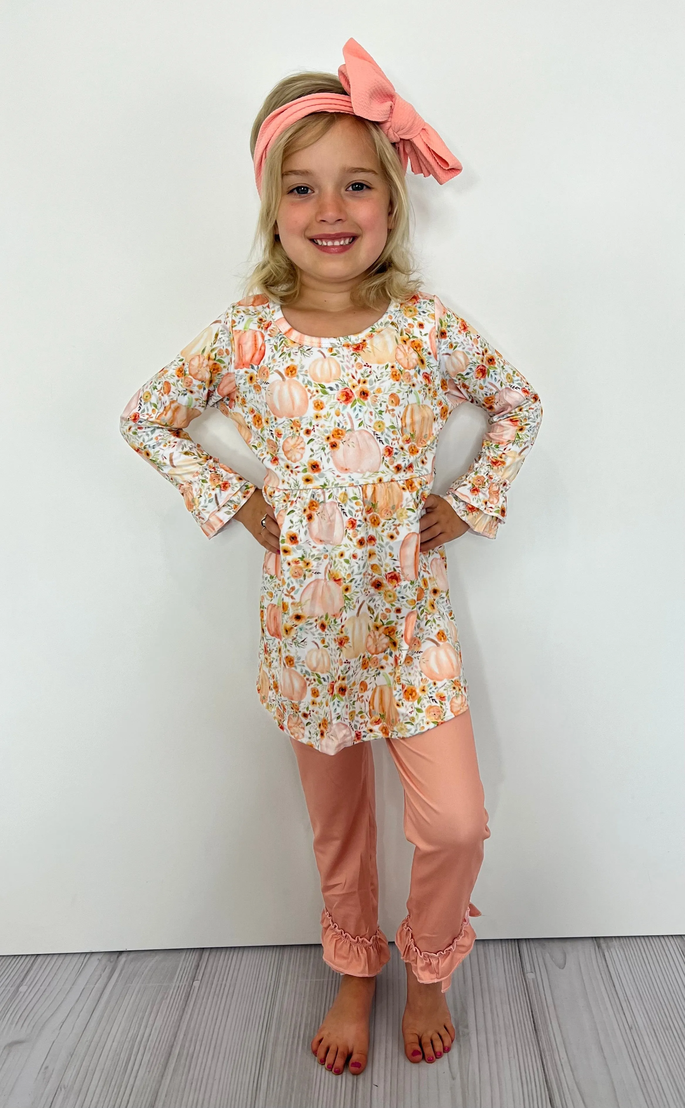 Whimsical Pumpkin 2-pc Girls Set